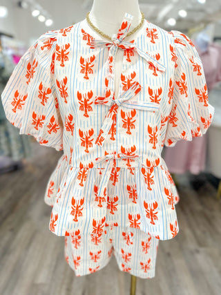 The Pinch Perfect Crawfish Shorts Set - Everyday EDEN Boutique & Gifts