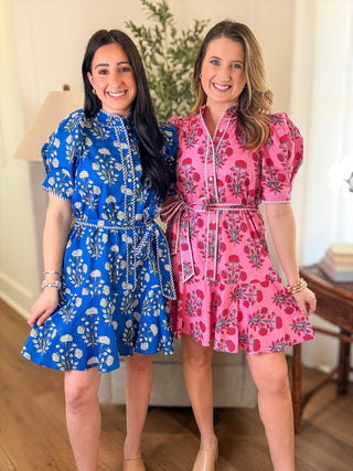 The Pink Flower Market Mini Dress - Everyday EDEN Boutique & Gifts