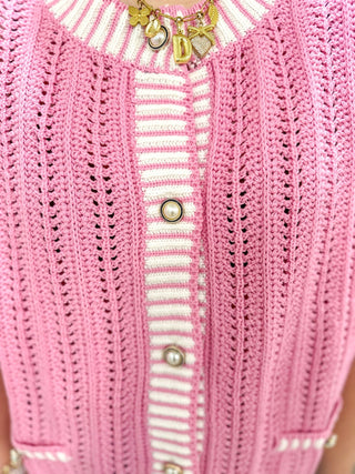 The Pink Softly Striped Vest - Everyday EDEN Boutique & Gifts