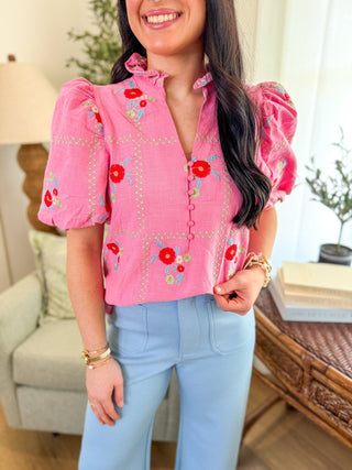 The Sweet Blossom Short Sleeve Top - Everyday EDEN Boutique & Gifts
