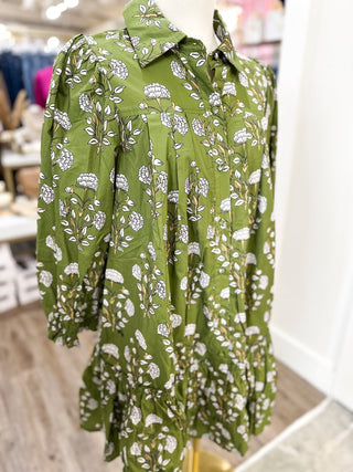 The Sweet Fern Blossom Mini Dress - Everyday EDEN Boutique & Gifts