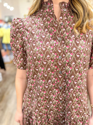 The Vintage Rosebud Mini Dress - Everyday EDEN Boutique & Gifts