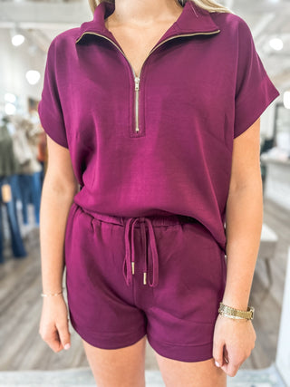 The Weekend Wind Down Burgundy SET - Everyday EDEN Boutique & Gifts