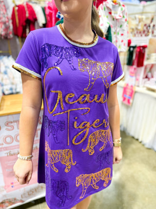 Tiger Strut Sequin Varsity Accents Dress - Everyday EDEN Boutique & Gifts