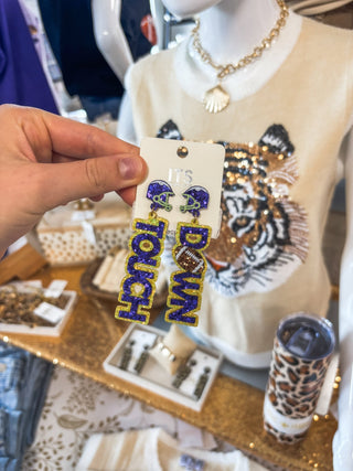 Touchdown Tigers Earrings - Everyday EDEN Boutique & Gifts