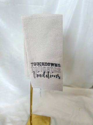 Touchdowns, Tailgates & Traditions Hand Towel - Everyday EDEN Boutique & Gifts