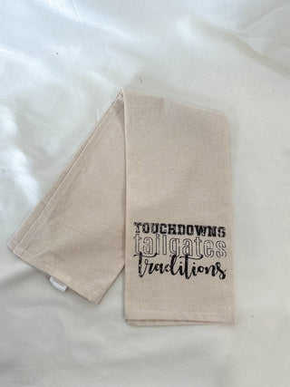Touchdowns, Tailgates & Traditions Hand Towel - Everyday EDEN Boutique & Gifts
