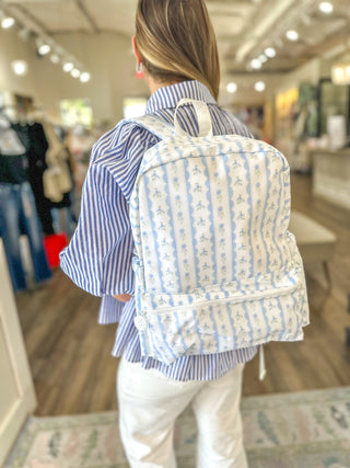 TRVL Blue Ribbon Floral Backpacker - Everyday EDEN Boutique & Gifts