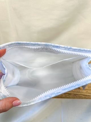 TRVL Bunny Toile Blue Medium Roadie Zip Pouch - Everyday EDEN Boutique & Gifts