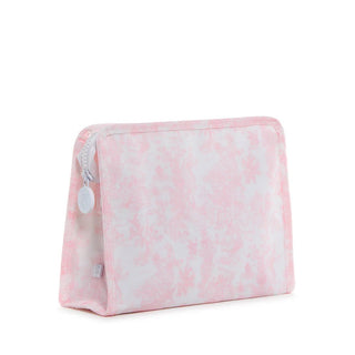 TRVL Bunny Toile Pink Medium Roadie Zip Pouch - Everyday EDEN Boutique & Gifts
