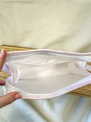 TRVL Bunny Toile Pink Medium Roadie Zip Pouch - Everyday EDEN Boutique & Gifts