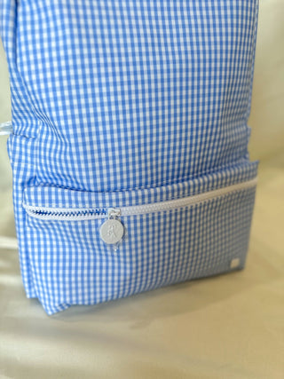 TRVL Sky Blue Gingham Backpacker - Everyday EDEN Boutique & Gifts