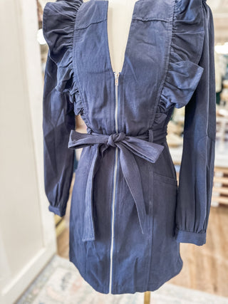 Twirl Me Navy Mini Dress - Everyday EDEN Boutique & Gifts