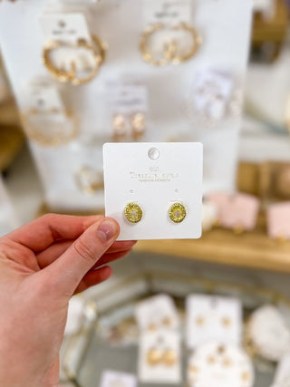 Victoria Gold Stud Earrings - Everyday EDEN Boutique & Gifts
