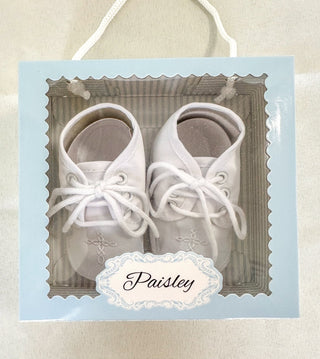 White Boys Baptism Shoes W/ Cross - Everyday EDEN Boutique & Gifts