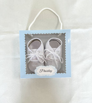White Boys Baptism Shoes W/ Cross - Everyday EDEN Boutique & Gifts