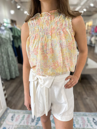 White Chic Affair High Waist Bow Shorts - Everyday EDEN Boutique & Gifts