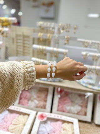 White Pastel Dreams Bracelet Set of 2 - Everyday EDEN Boutique & Gifts