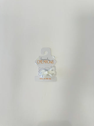 White Satin Bow - Everyday EDEN Boutique & Gifts