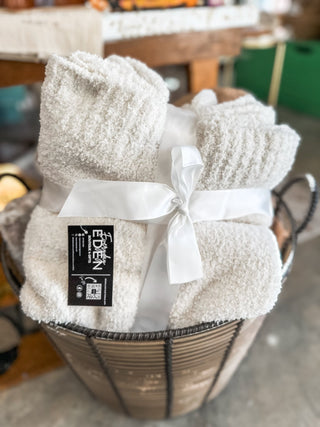 White Soft As Ever Blanket - Everyday EDEN Boutique & Gifts