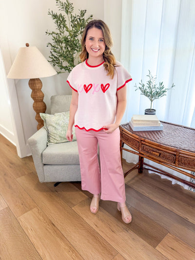 XO Darling Scallop Knit Top - Everyday EDEN Boutique & Gifts