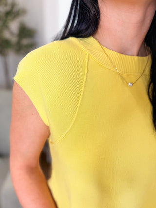 Yellow Soft Touch Knit Top - Everyday EDEN Boutique & Gifts