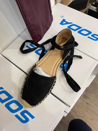 Black Ankle Tie Mules - Everyday EDEN Boutique & Gifts